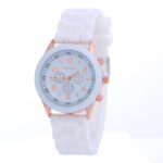 Hot Sales Geneva Brand Silicone Women Watch Ladies Fashion Dress Quartz Wristwatch