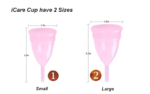Brand Medical Grade Silicone Case Reusable Organic Menstrual Cup for Women | 25 ML | Small Size | Pad - Image 3