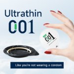 GJG 001 Hyaluronic Acid Large Smooth Ultra Thin Condoms - Gold 3Pcs Pack - Image 5