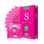 GJG Close Fit Invisible 49mm Small Better Fit Ultra Thin Condom - 10Pcs/Box
