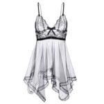 Fashion Women Hot Lady's Lace Skirt Sleepwear Women Lingerie - Black