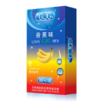 GJG Super Thin Banana Flavored Latex Enhanced Pleasure Condoms - 10pcs Pack - Image 6