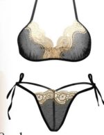 Hot Transparent Nighties Women Lingerie Bra Panty