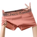 Sport Fit Cotton Comfort Boxer Briefs For Men- Brown - 1Pc - Image 3