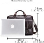 Men's Briefcase Bag Casual Handbag Cow Leather Single Shoulder Cross Body Business Travel Bag Messenger Computer Bag for men - Image 7